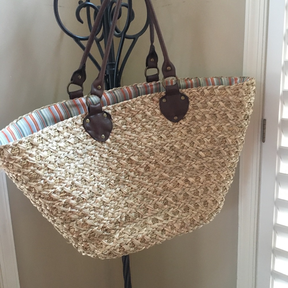 Pottery Barn basket tote